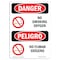 Signmission OSHA Sign, No Smoking Oxygen Bilingual, 10in X 7in Rigid Plastic, 7" W, 10" L, Bilingual Spanish OS-DS-P-710-VS-1486 - alternate 1